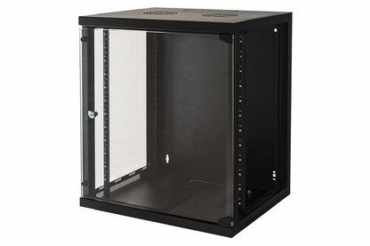 LINK ARMADIO RACK 19" 12 UNITA DA MURO PER RETI (A)620 X (L)540 X (P) 450 MM COLORE NERO PORTA VETR [LK1912UN]