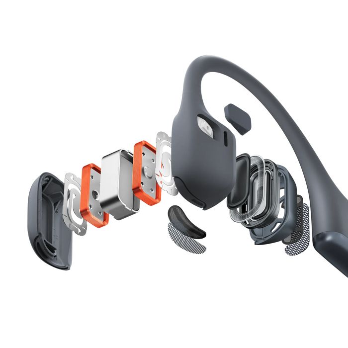 SHOKZ OpenRun Pro 2 Auriculares Bluetooth Deportivos Inalámbricos con Clip Negro [S820-ST-BK]