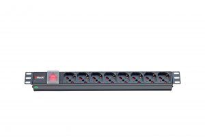 PDU 8 TOMAS BYPASS-SCHUKO INT.ON/OFF LUMINOSA 1U [ITR-309139]