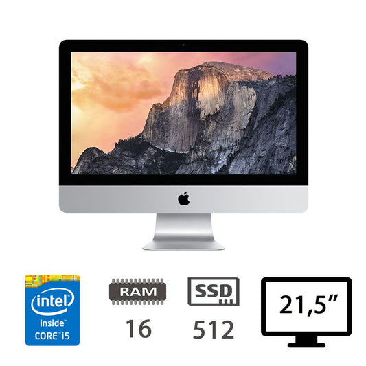 IMAC 21,5 4K (L15)I5-5675R/16/SSD512/IIP6200/2Y [001637PCR-EU]