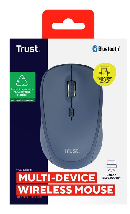 YVI+ MULTI-DEVICE WIRELESS MOUSE BLUE [25455]