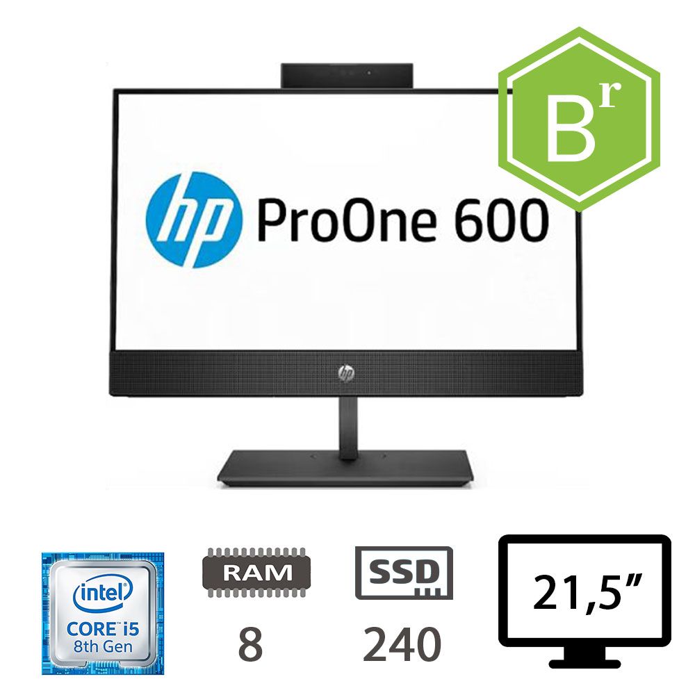 HP 600 G4 AIO - I5-8600T/8/SSD240/21,5/W10P/2Y B [007291PCR-EU]