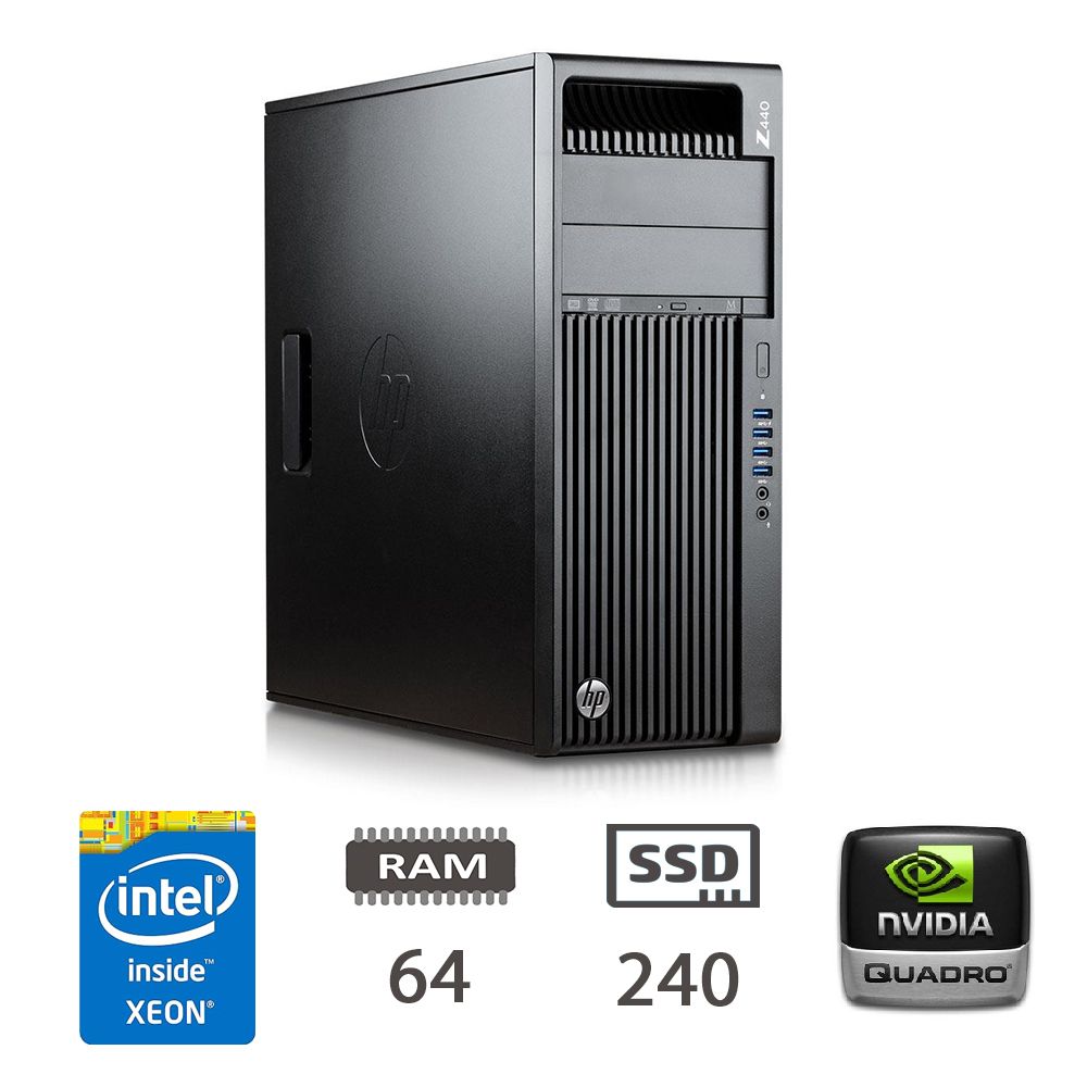 TORRE HP Z440 - E5-1620V3/64/SSD240/NVS295/W10P/2Y [006959PCR-EU]