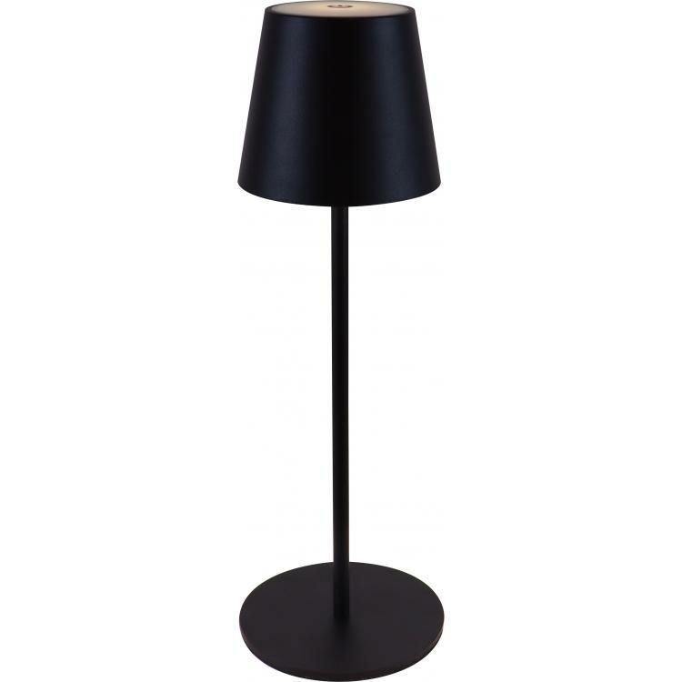 LAMPADA DA TAVOLO SENZA FILI RICARICABILE BLACK [120451BK]