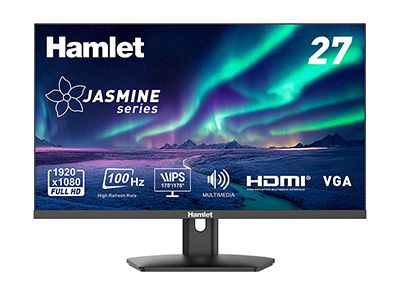 Hamlet HM27JF-V pantalla LED 68,6 cm (27") 1920 x 1080 Pixeles Full HD Negro [HM27JF-V]