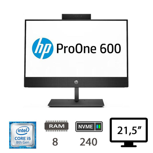 HP 600 G4 AIO 21,5 I5-8500/8/NVME240/W10P/2Y NOWEB [007658PCR-EU]