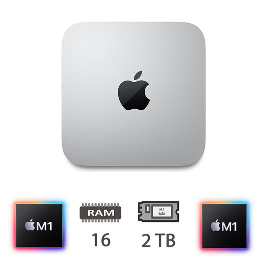 MAC MINI (2020)M1-8C/16/2M2/8C GPU/SLV/2Y [005922PCR-EU]