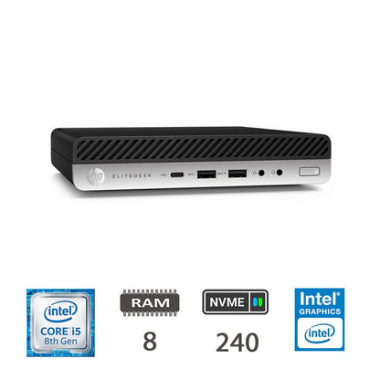 HP 800 G5 DM I5-8400T/8/NVME240/W10P/2Y [006144PCR-EU]