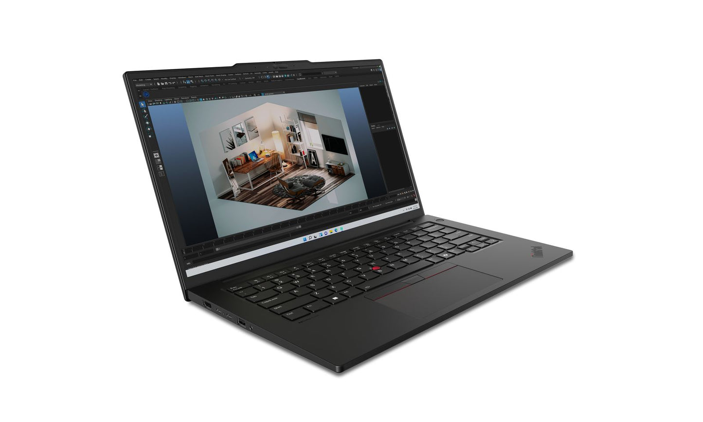 Lenovo ThinkPad P14s Intel Core Ultra 7 155H Portátil 36,8 cm (14.5") WUXGA 32 GB DDR5-SDRAM 1 TB SSD NVIDIA RTX 500 Ada Wi-Fi 6E (802.11ax) Windows 11 Pro Negro [21G20009IX]