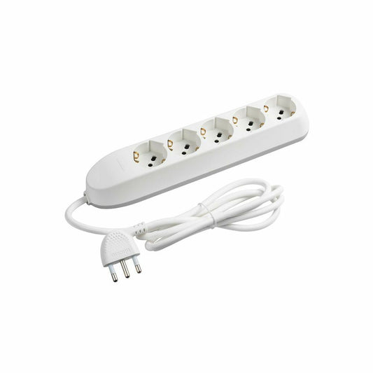 BASE MULTI 5 SCHUKO/BYPASS BLANCA [BT-3685D]