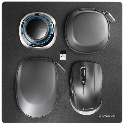 3Dconnexion SpaceMouse Wireless Kit 2 mouse Universale Mano destra RF Wireless + Bluetooth + USB Type-A Ottico [3DX-700136]