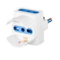 ADAPTADOR DE TOMA TRIPLE IGLOO 10/16A ALEMÁN/ITA [AG-51]