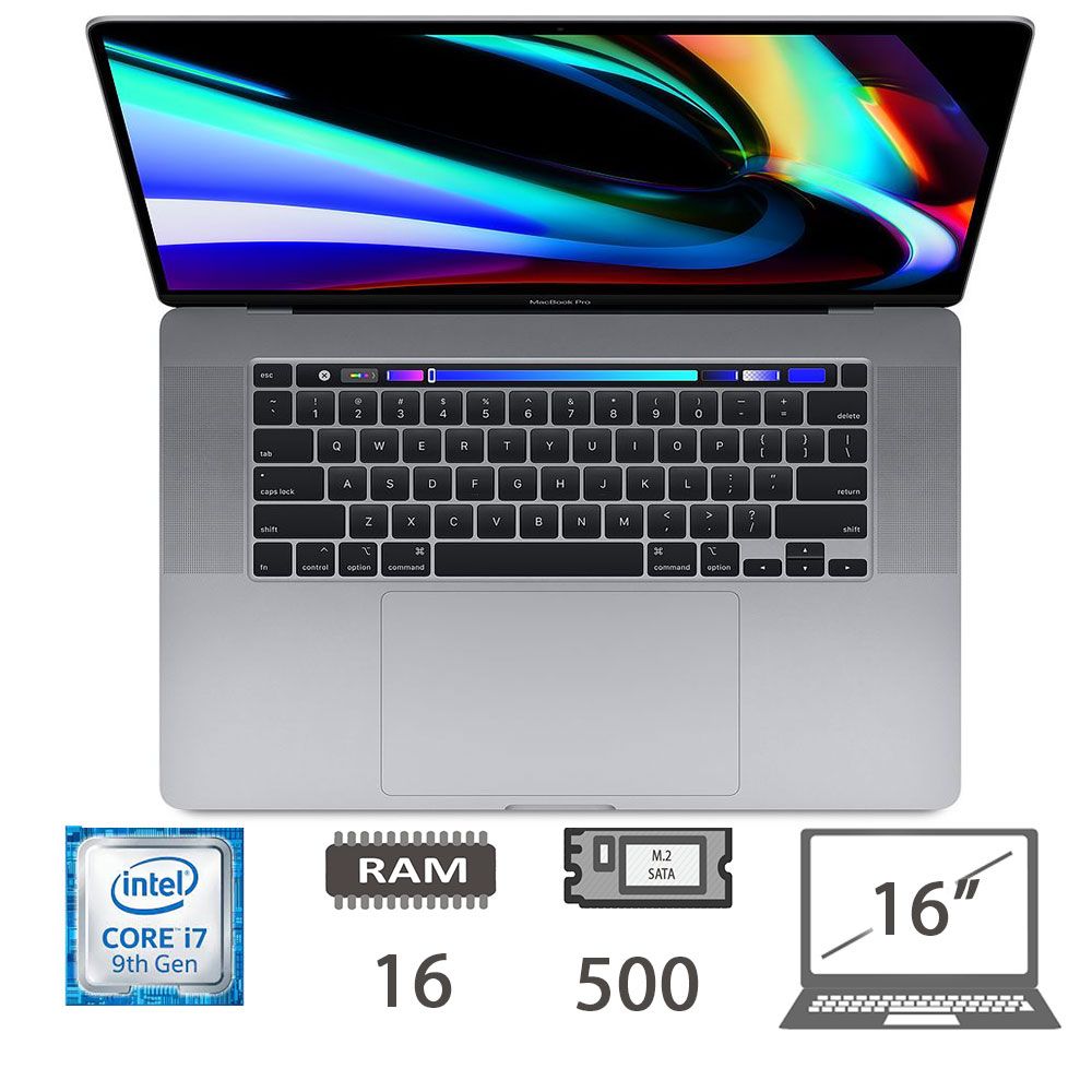 MBP 16 T.BAR(2019)I7-9750H/16/512M2/SG/2Y [004104PCR-EU]