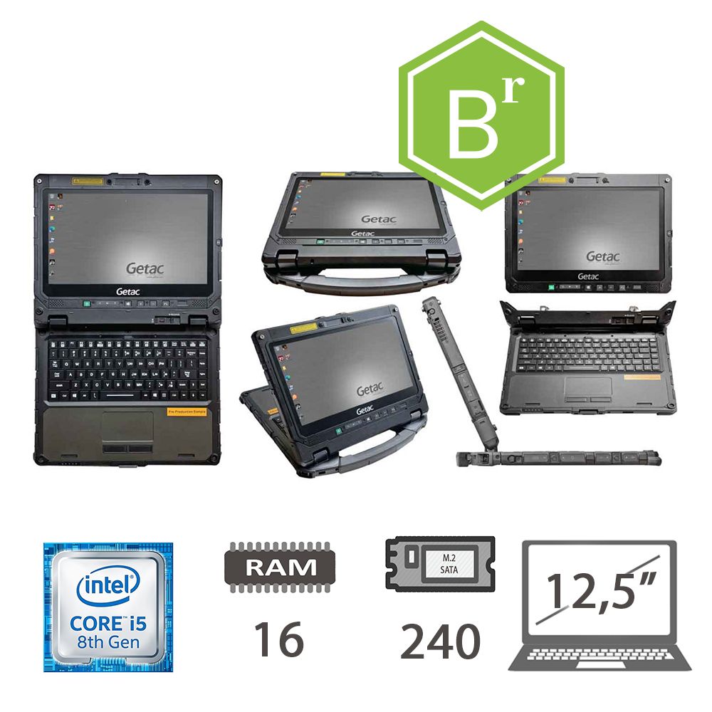 GETAC 2IN1 K120 TS I5-8250U/16/240M2/W11P/2Y B [007002PCR-EU]