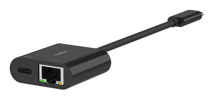 USB-C ETHERNET ADAPTER 100W PD [INC019BTBK]