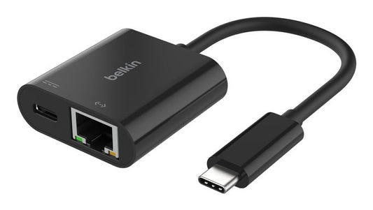 USB-C ETHERNET ADAPTER 100W PD [INC019BTBK]