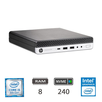 HP REGLOO 800 G4 DM I5-8500T/8GB/NVME240/W10P/2Y [006219PCR-EU]