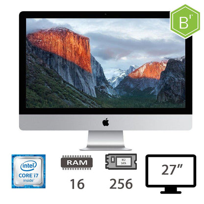 IMAC 27 5K (L15)I7-6700K/16/256M2/R9M390/2Y - B [005268PCR-EU]