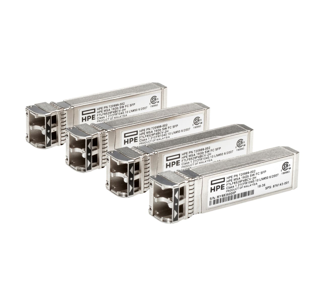 HPE MSA 16GB SW FC SFP 4PK XCVR [C8R24B]