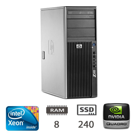 HP Z400 TOWER - W3565/8/SSD240/Q600/W10PMAR/2Y [006957PCR-EU]