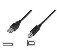 CABLE USB 2.0 IGLOO, USB AM - USB BM, NEGRO, 3M [LC-73]