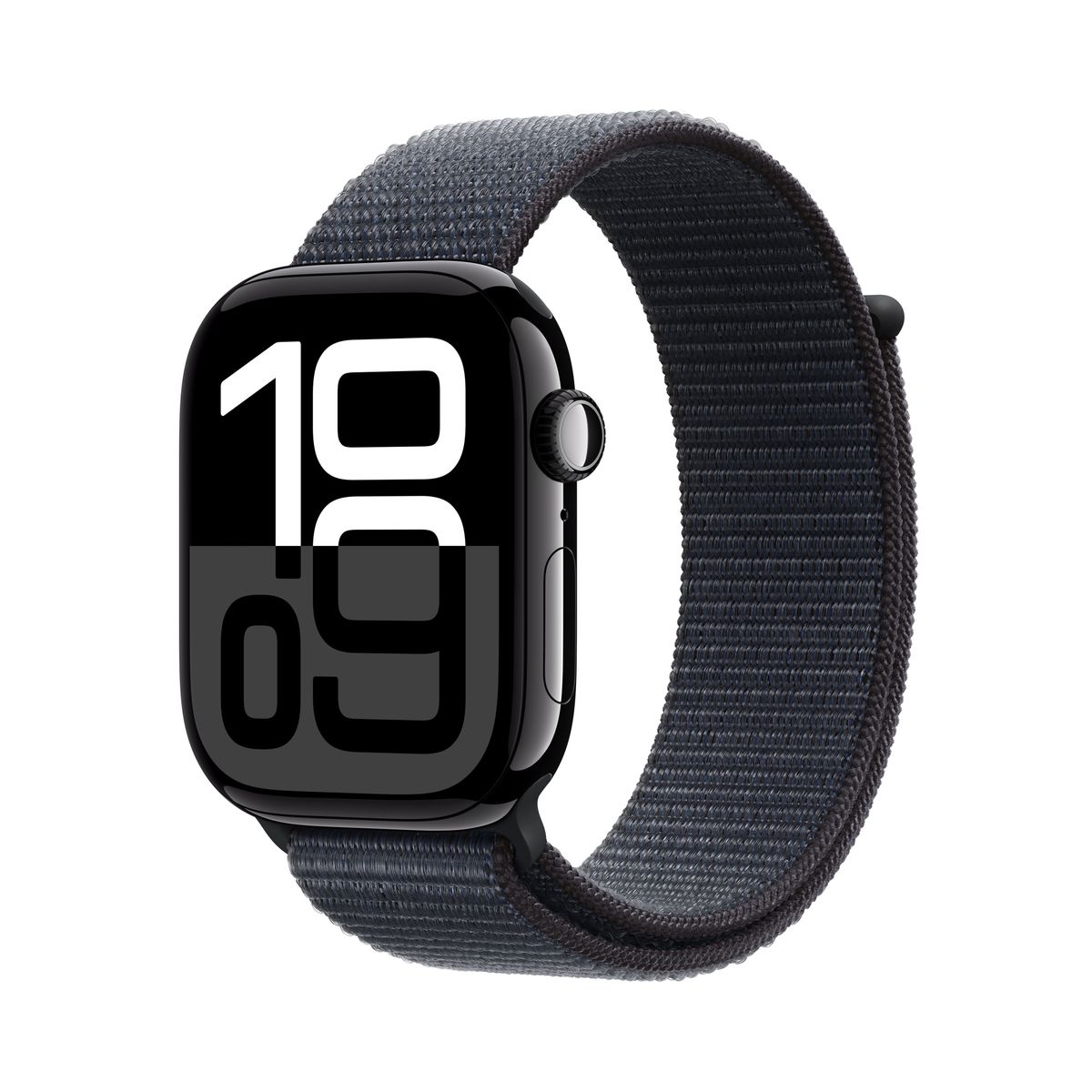 APPLE WATCH SERIES 10 GPS 46MM JET BLACK ALUMINIUM CASE WITH INK SPORT LOOP [MWWR3QL/A]