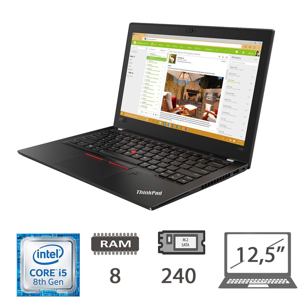 LENOVO X280 - I5-8250U/8/M2-SATA240/12,5/W10P/2Y [006740PCR-EU]