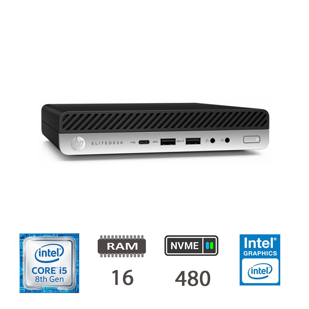 HP 800 G5 DM I5-8400T/16/NVME480/W10P/2Y [006145PCR-EU]