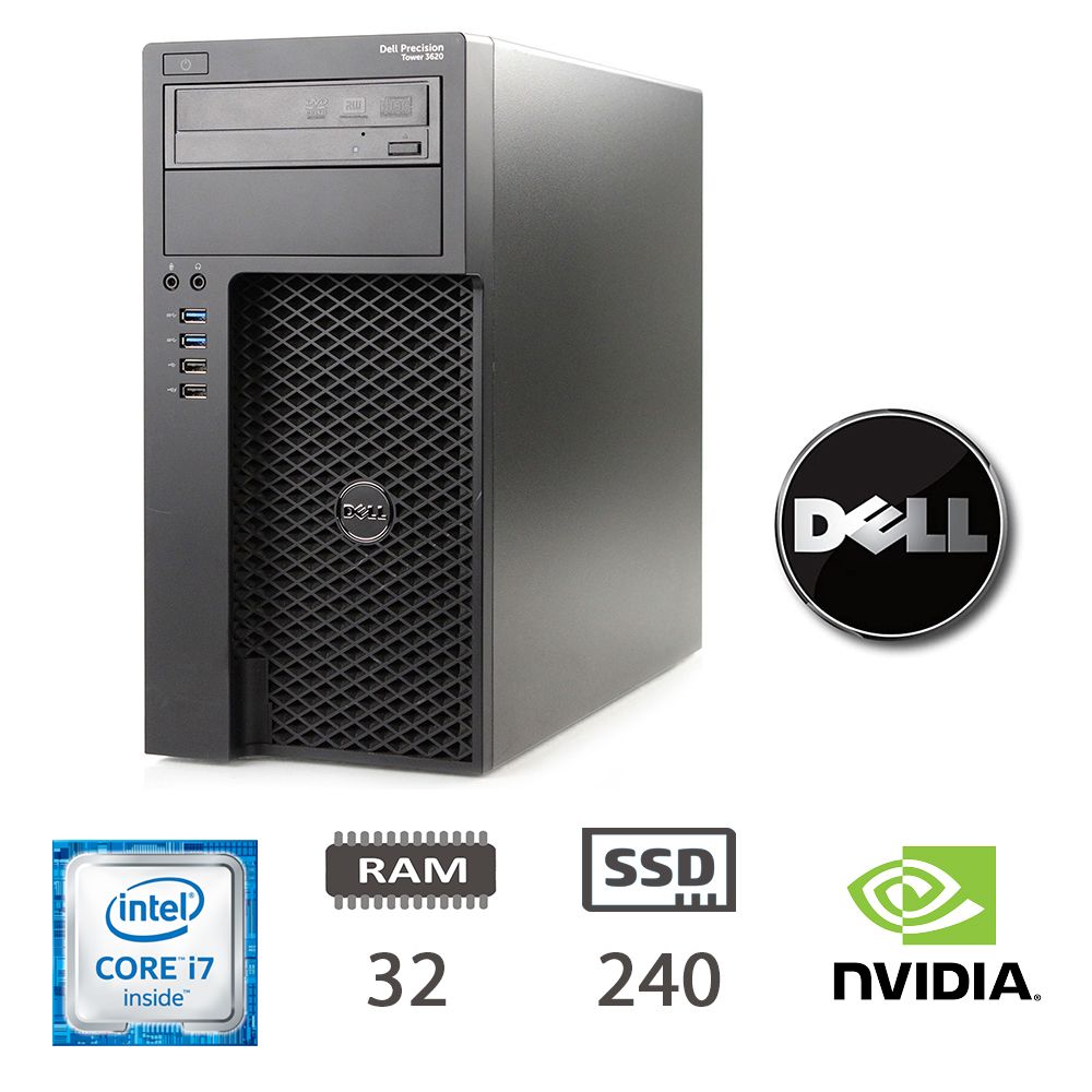 DELL 3620 WS I7-6700K/32/SSD240/M4000/W10P/2Y [006309PCR-EU]