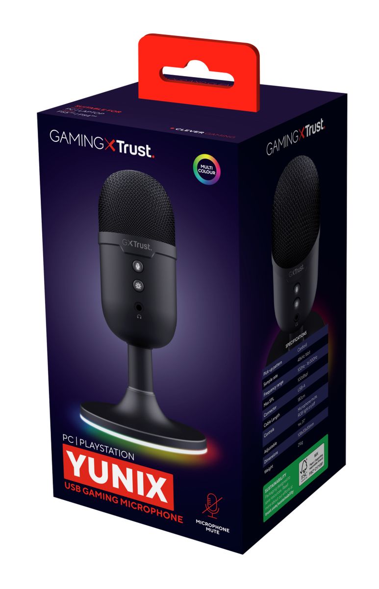 GXT234 YUNIX USB MICROPHONE BLK [25372]