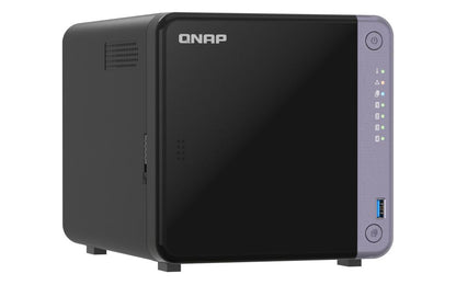 QNAP NAS - 4-BAY 3.5" DESKTOP NAS, AL524 4C 2.0GHZ, 4GB DDR4 RAM (MAX 16GB), 1 X 10GBE SFP+, 2 X 2.5 [TS-432X-4G]