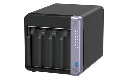 QNAP NAS - 4-BAY 3.5" DESKTOP NAS, AL524 4C 2.0GHZ, 4GB DDR4 RAM (MAX 16GB), 1 X 10GBE SFP+, 2 X 2.5 [TS-432X-4G]