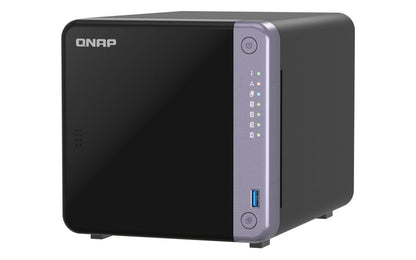 QNAP NAS - 4-BAY 3.5" DESKTOP NAS, AL524 4C 2.0GHZ, 4GB DDR4 RAM (MAX 16GB), 1 X 10GBE SFP+, 2 X 2.5 [TS-432X-4G]