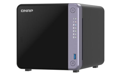 QNAP NAS - 4-BAY 3.5" DESKTOP NAS, AL524 4C 2.0GHZ, 4GB DDR4 RAM (MAX 16GB), 1 X 10GBE SFP+, 2 X 2.5 [TS-432X-4G]