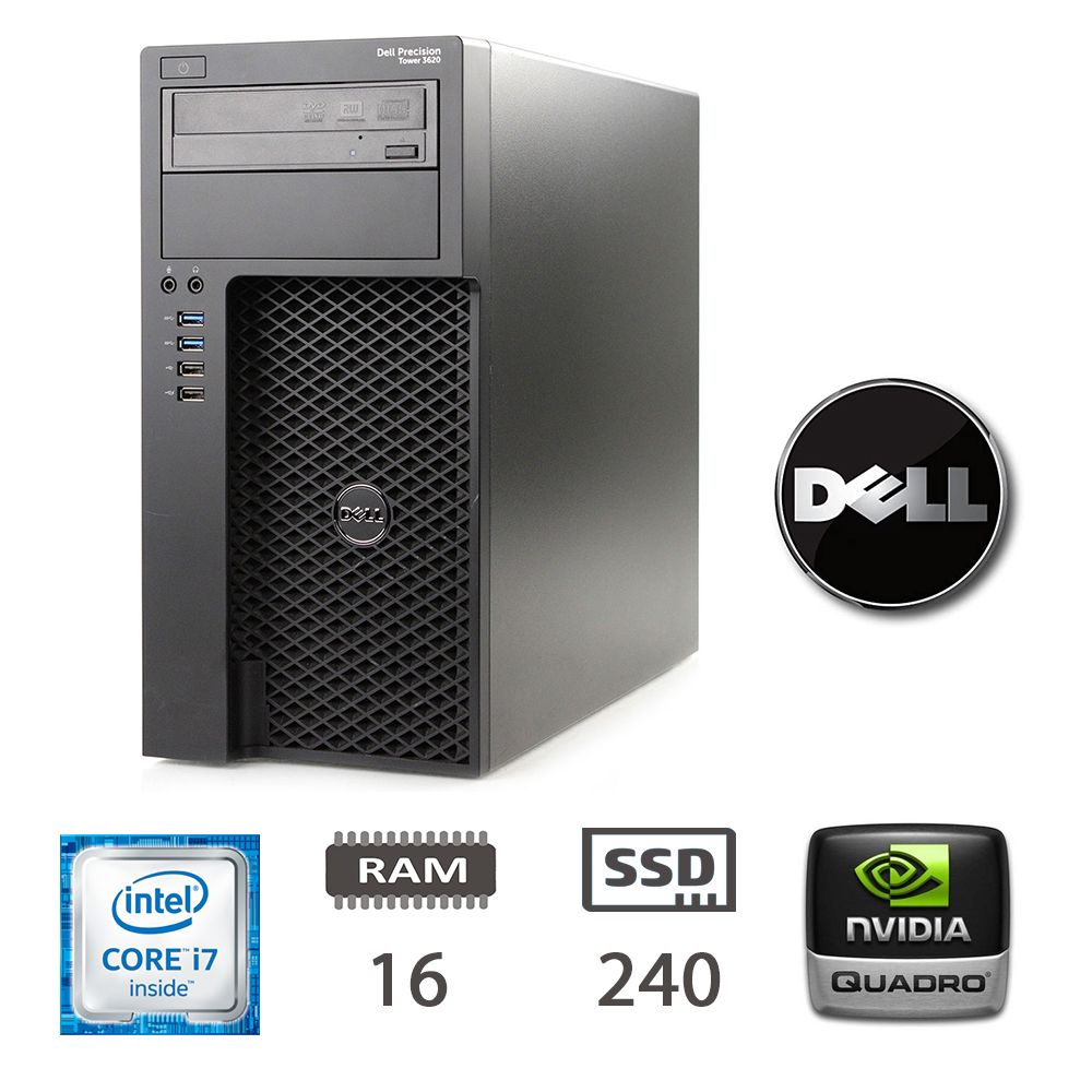 DELL 3620 WS I7-6700/16/SSD240/M2000/W10P/2Y [006308PCR-EU]