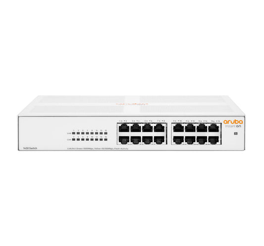 Aruba Instant On 1430 16G Gigabit Ethernet L2 no administrado (10/100/1000) 1U Blanco [R8R47A#ABB]