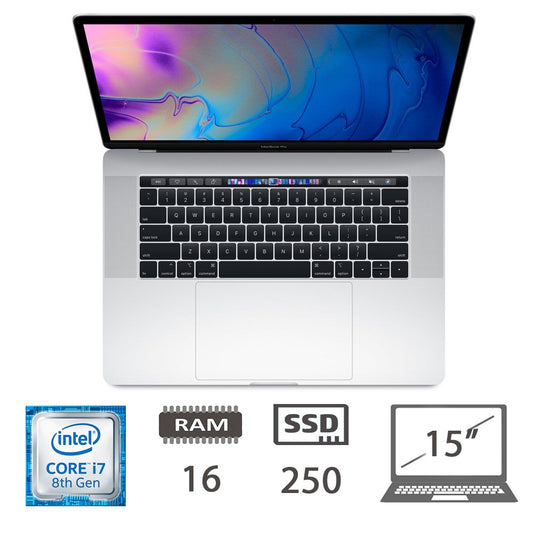 MBP 15,4 T.BAR(2018)I7-8750H/16/256/SLV/2Y [002192PCR-EU]