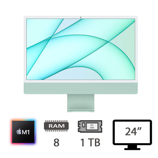 IMAC 24 4,5K (2021)M1-8C/8/1TB/8C GPU/GRN/2Y [005588PCR-EU]