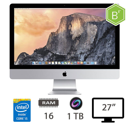 IMAC 27 5K (M15)I5-4590- 3.3GHZ/16/1TB/2Y - B [005522PCR-EU]