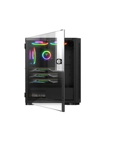 GAMDIAS CASE MID TOWER ARGUS E4 ELITE TG 2xLED STRIP RAINBOW 1x120mm FAN [ARGUS E4 ELITE]