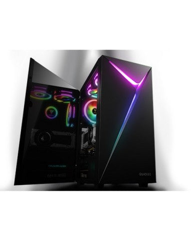 CAJA GAMDIAS MID TOWER ARGUS E4 ELITE TG 2xTIRA LED ARCO IRIS VENTILADOR 1x120mm [ARGUS E4 ELITE]