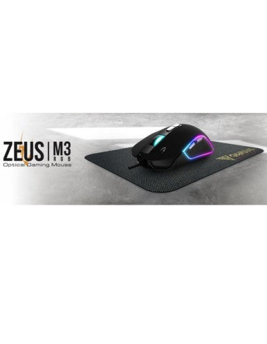 GAMDIAS RATÓN GAMING ZEUS M3 LUCES RGB 13 EFECTOS 7200 DPI + PAD [ZEUS M3]