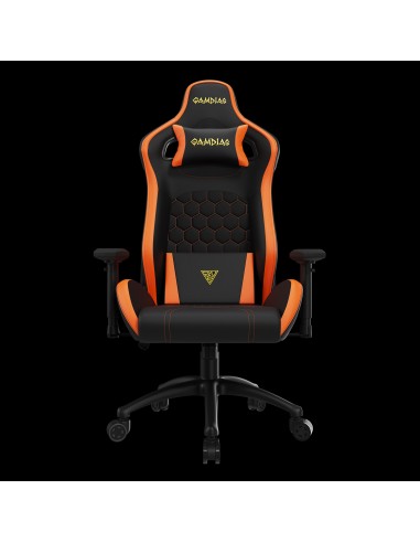 GAMDIAS SEDIA GAMING ZELUS M2 L BO NERA/ARANCIO VINYLPELLE MULTI-REGOLAZION [ZELUS M2 L BO]