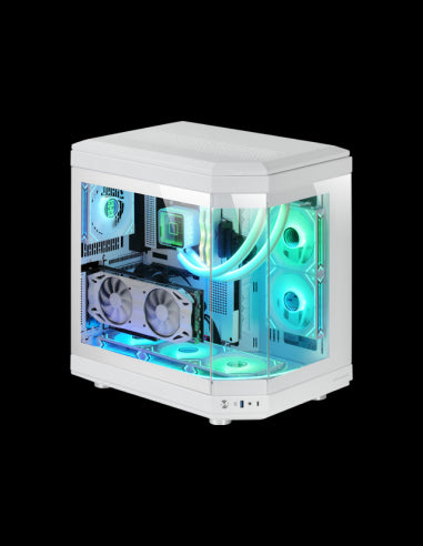 MARS GAMING CASE MC-3T TRIPLO VETRO TEMPERATO BIANCO [MC3Tw]