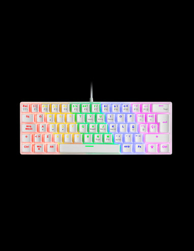 MARSGAMING TAST GAMING MK-60WRIT BLANCO MECC COMPATTA 60% SWITCH ROJO 12 R.RG [MK-60WRIT]