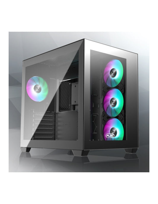 RAIJINTEK CASE M.TOWER PAEAN C7 BLACK TG4 4xARGB FAN 4xTG 410mmVGA [0R20B00234]