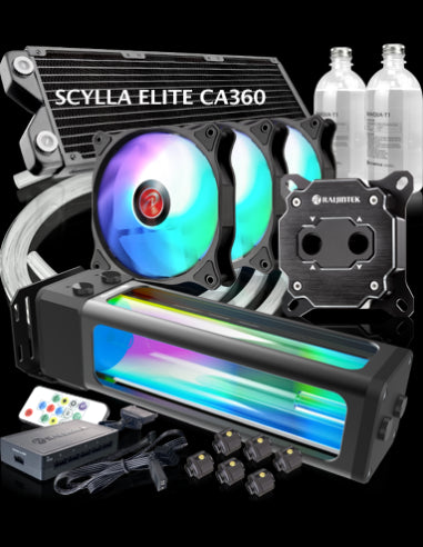 RAIJINTEK KIT DE BRICOLAJE SCYLLA ELITE CA360 5V ARGB BOMBA+W.BLOQUE+RAD.+REFR+VENTILADOR+.. [0R10B00218]