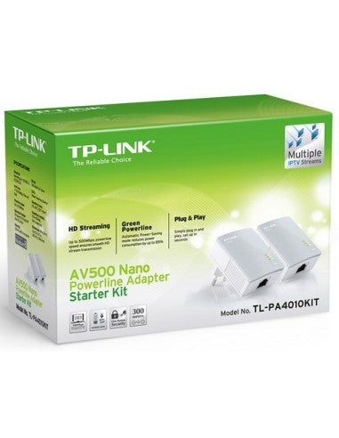 TP-LINK STARTER KIT NANO POWERLINE AV500 [TL-PA4010KIT]